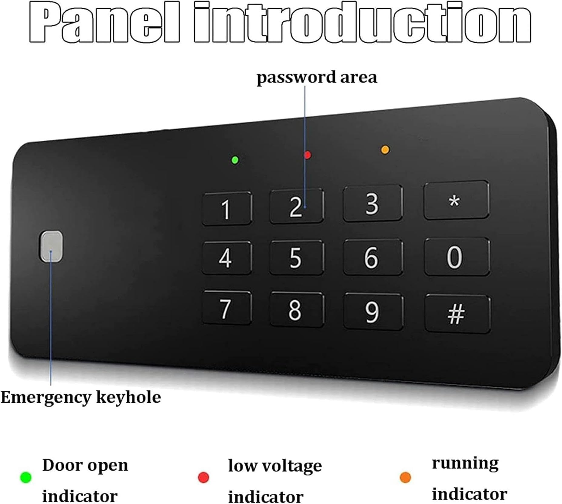 Cassaforte Domestica, Blocco Password per Impronte digitali Cassaforte Elettronica Cassetta di Sicurezza ignifuga e antifurto Scatola portaoggetti Multifunzionale, White-1