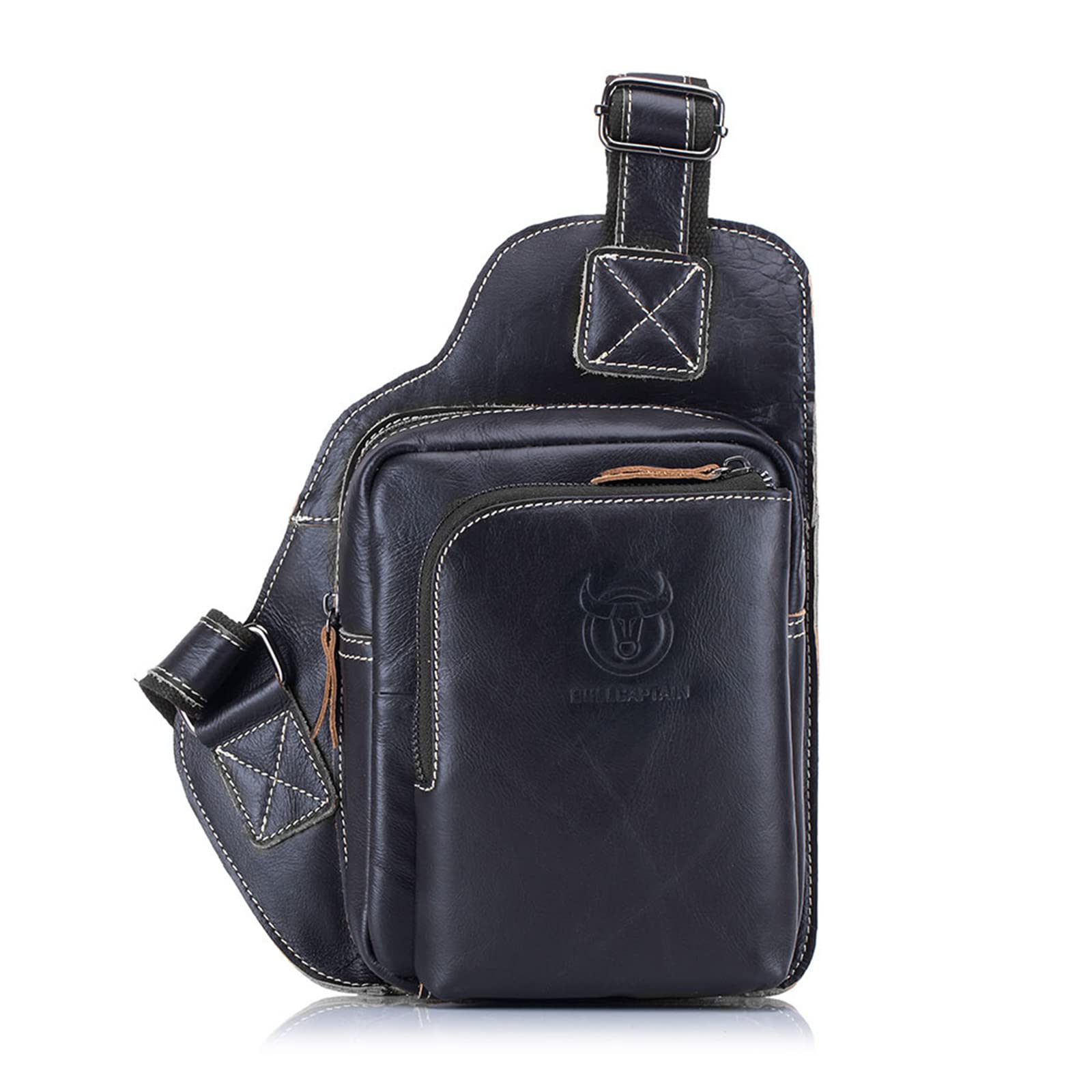 Zaino A Tracolla In Vera Pelle Uomo - Impermeabile, Con USB, Per Viaggi, Sport, Lavoro - Foto 11