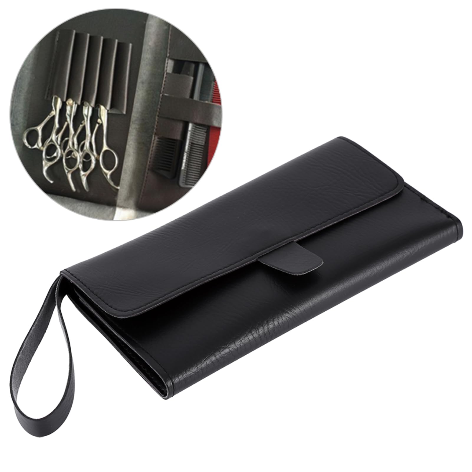 Jadeshay Borsa per Forbici,Borsello per Forbici da Barbiere Portatile Borsa per Attrezzi da Barbiere Strumento Borsa Accessori Professionale con Cerniera