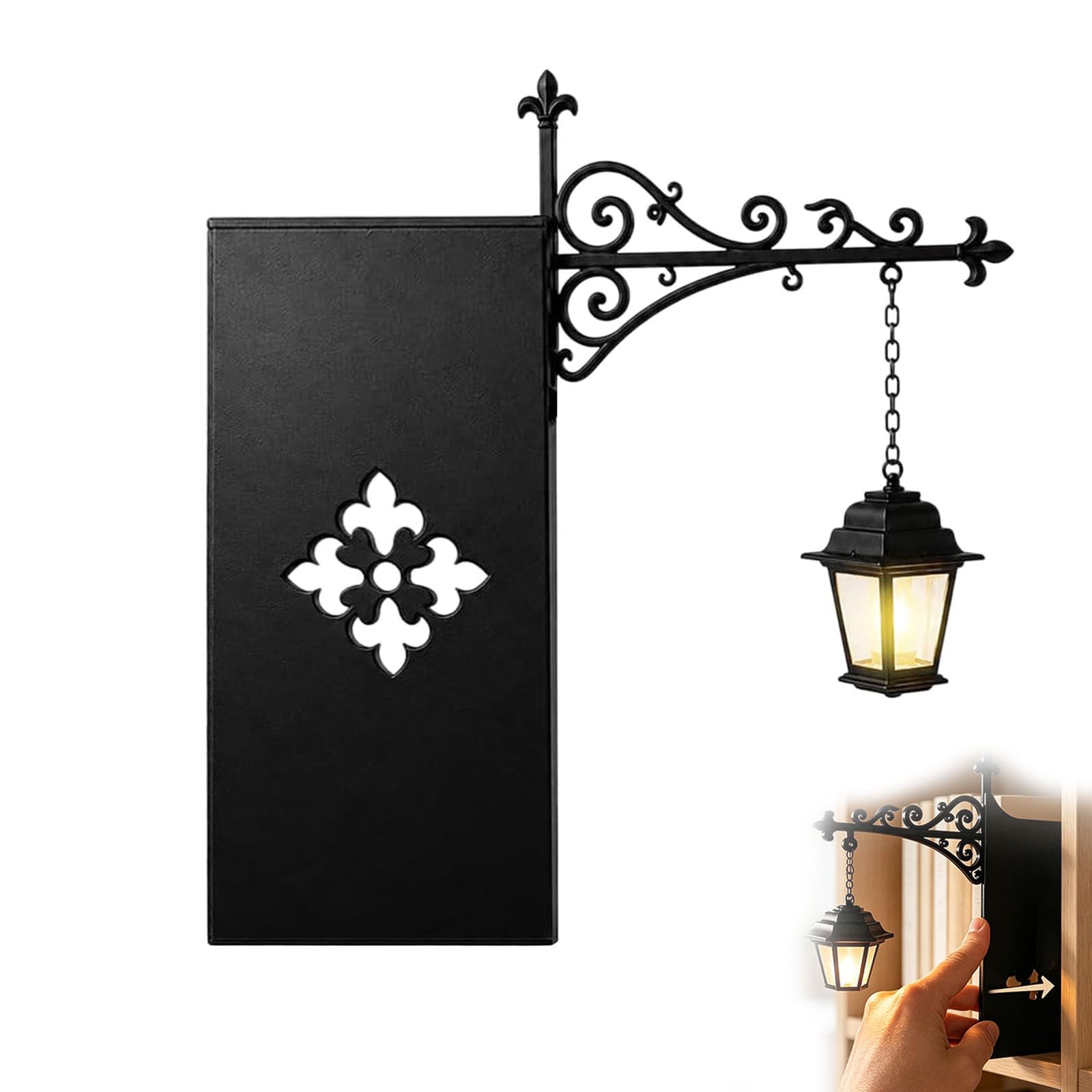 Bookshelf Lantern, Library LanternDecorative Bookshelf Lighting, Library Lantern Mini Bookshelf Lamp, Unique Gift for Book Lovers，1