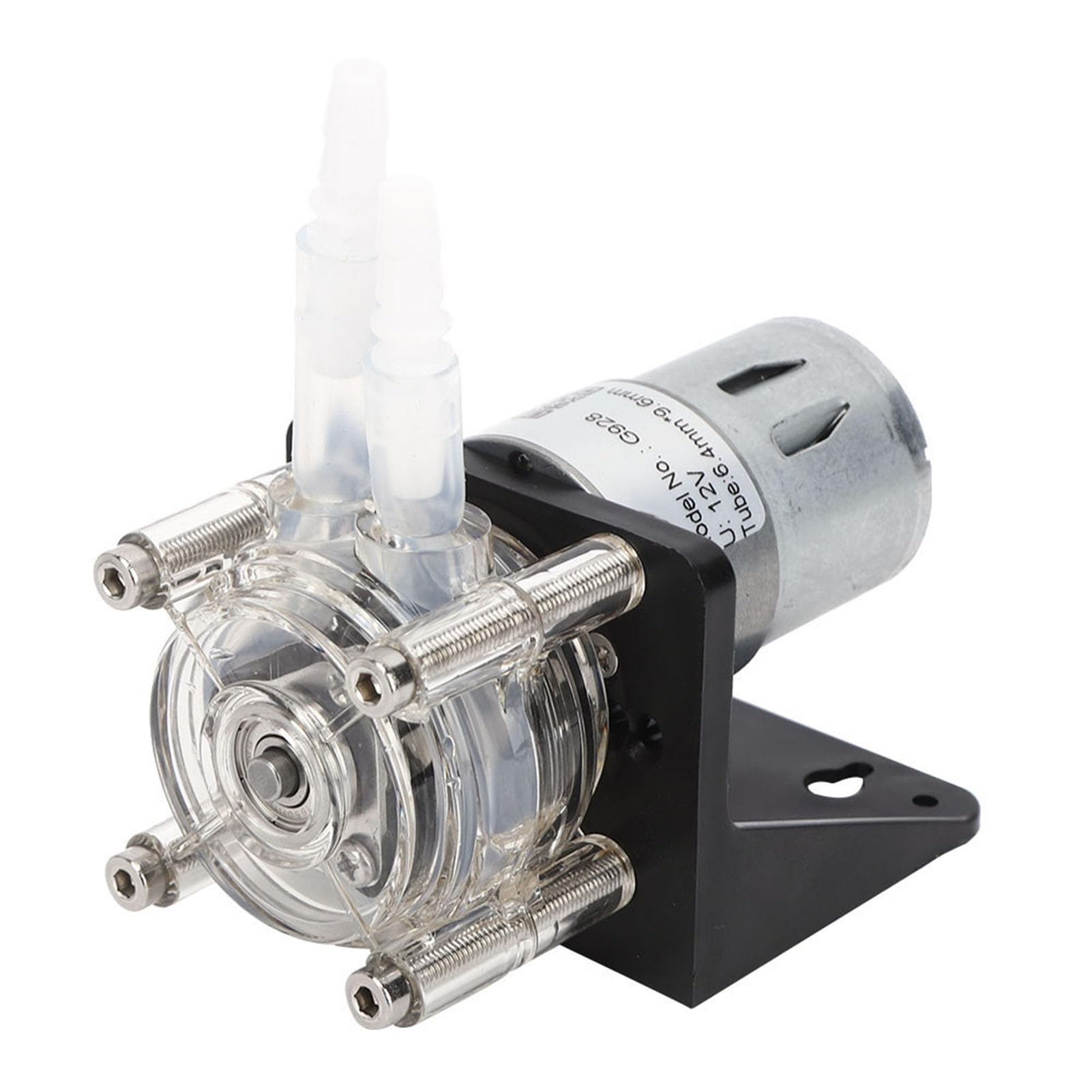 Pompa Perystaltyczna Wysokiej Jakości, Duża z Przezroczystym PC 500 Ml/min 12 V Stal Nierdzewna i Pompa Perystaltyczna Dozująca Duża do Wody (12V)