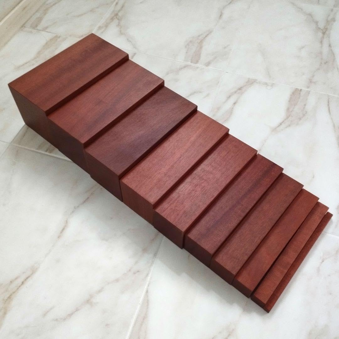 モンテッソーリ 茶色の階段 〈nienhuis社製〉 モンテッソーリ教具 感覚教育|茶色の階段（色塗） <Nienhuis社製>|学研