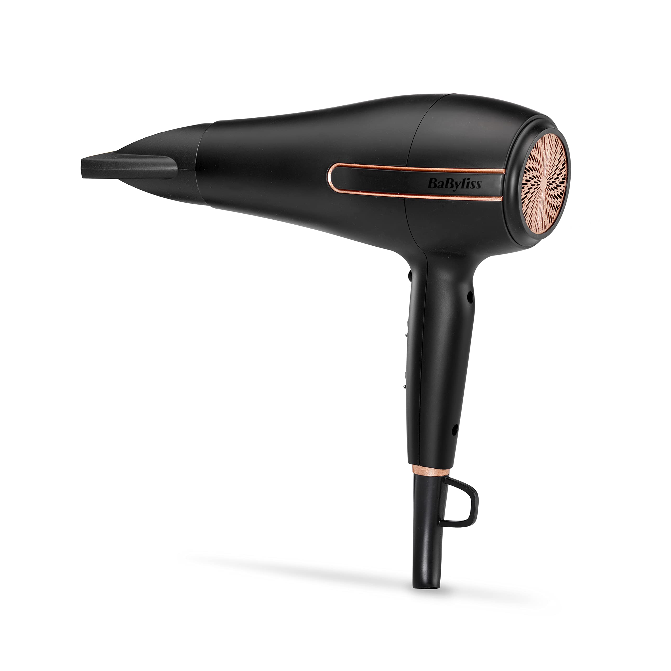 BaByliss Super Power Hair Dryer - Ultra-Fast 2400W Air Flow, Ionic Frizz-Control, Salon-Grade AC Motor, 3 Heat & 2 Speed Settings, Black, 5240UBaByliss Super Power Hair Dryer - Ultra-Fast 2400W…