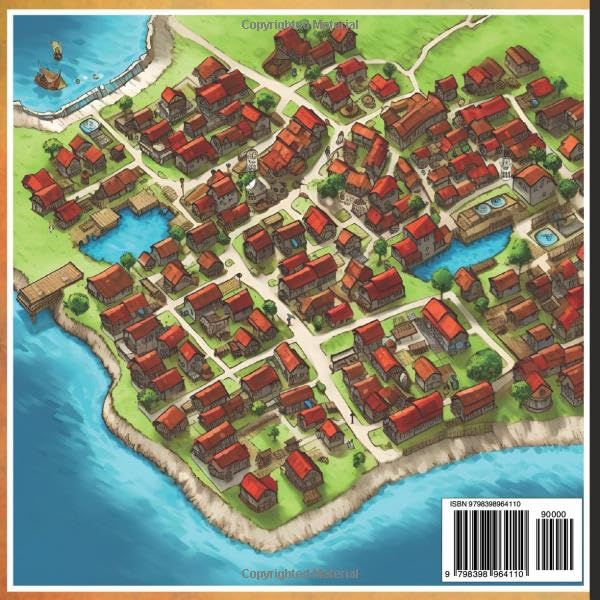 Mythical Maps: Just Maps | Villages, Towns and Cities: 50 Unique, Inspirational Maps For Table Top Games Or Book Writing (Table Top RPG Game Maps) - Image 2