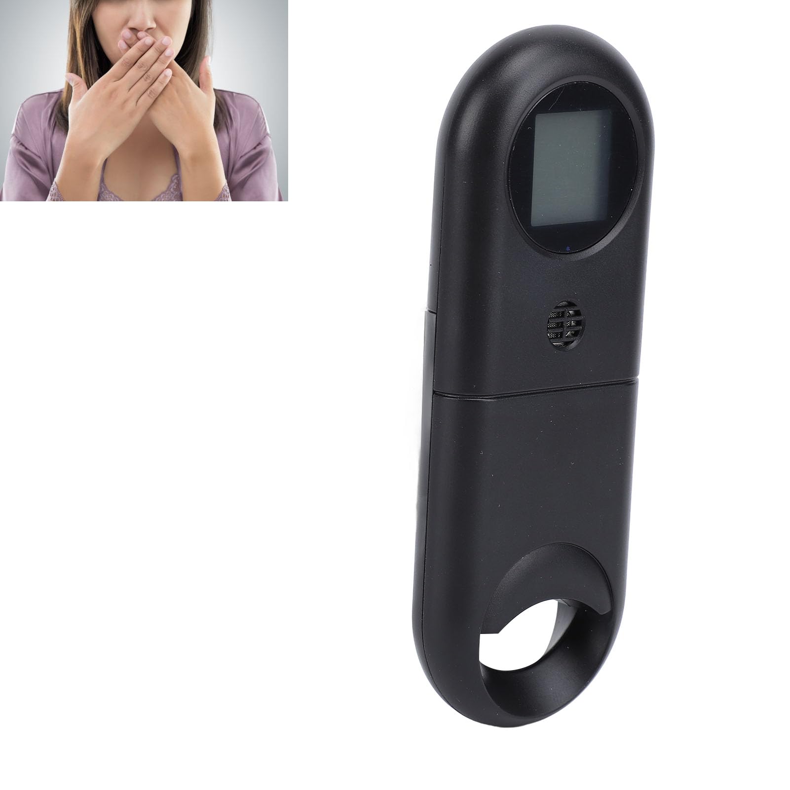 Tester per L'alitosi Schermo LCD Digitale Retroilluminazione dei Cartoni Animati Rilevamento Istantaneo Dell'alitosi Analisi Accurata Rilevatore Dell'alito Orale per Uso Personale