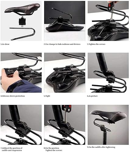 Miniatura 8 de Asiento de bicicleta Amortiguador de bicicleta Amortiguador trasero de bicicleta Asiento de bicicleta Suspensión Asiento de bicicleta Dispositivo de