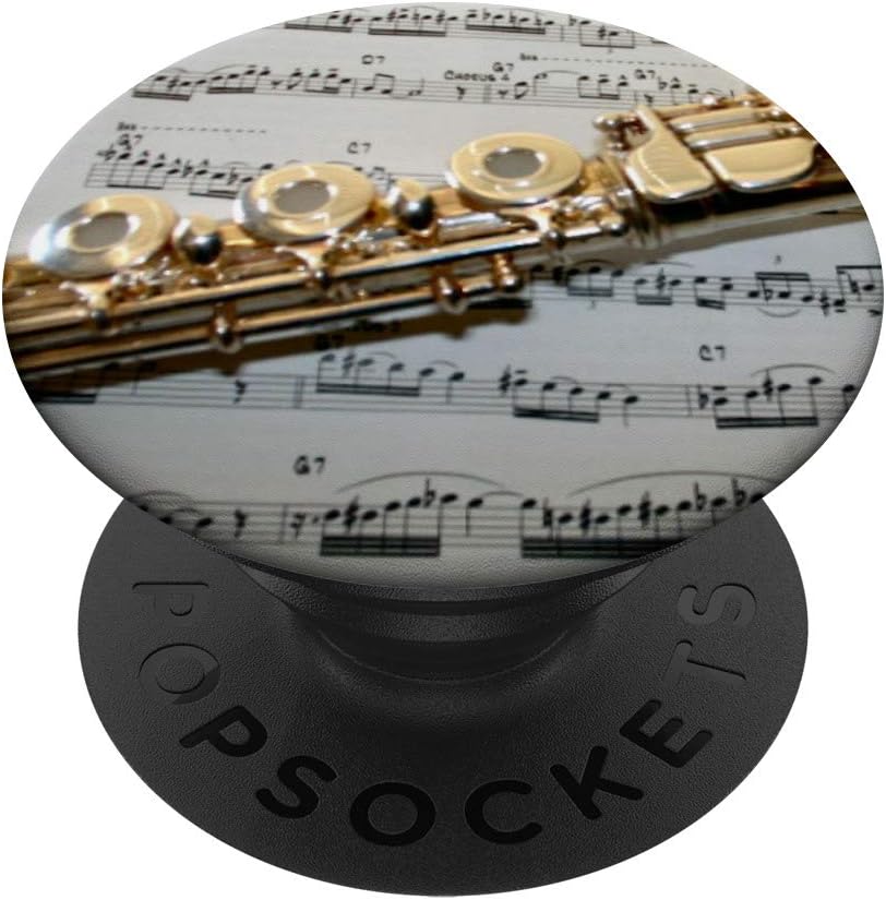 Musician Gift Flute Keys Music Sheet PopSockets Grip and