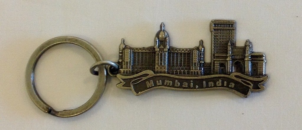 Corner Mumbai Souvenir Zinc Keychain (Silver, 3 X 5.8 cm)-image-25
