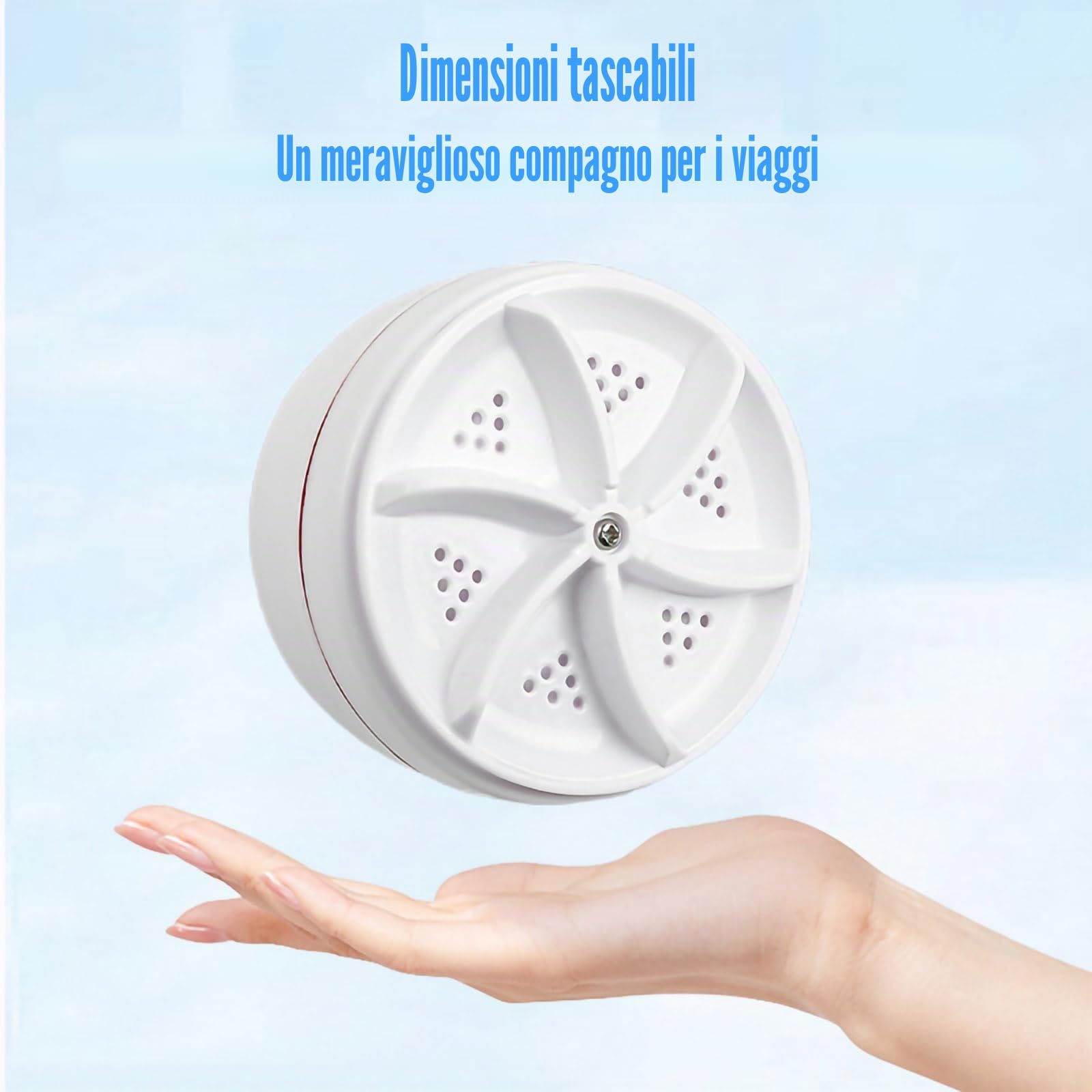 Mini lavatrice portatile USB | Lavatrice a ultrasuoni Turbo Lavatrice Lavatrice Lavatrice per vestiti e stoviglie. Perfetta per viaggi, affari, campeggio, casa, università, camper e appartamenti