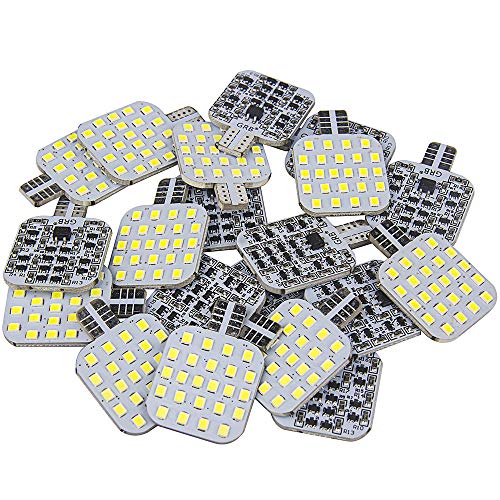 Ultra Bright T10 921 912 LED Bulb for RV Indoor Lights Camper Trailer Motorhome and Marine Boat 12V Interior Dome Light (Pack of 20, Pure White)