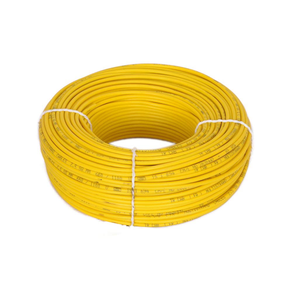 GVD PVC & FR Insulated & 1mm Flexible Copper Electric Wire (Yellow length-45mtr) (B0BRQL5Z4D) Amazon Price History, Amazon Price Tracker