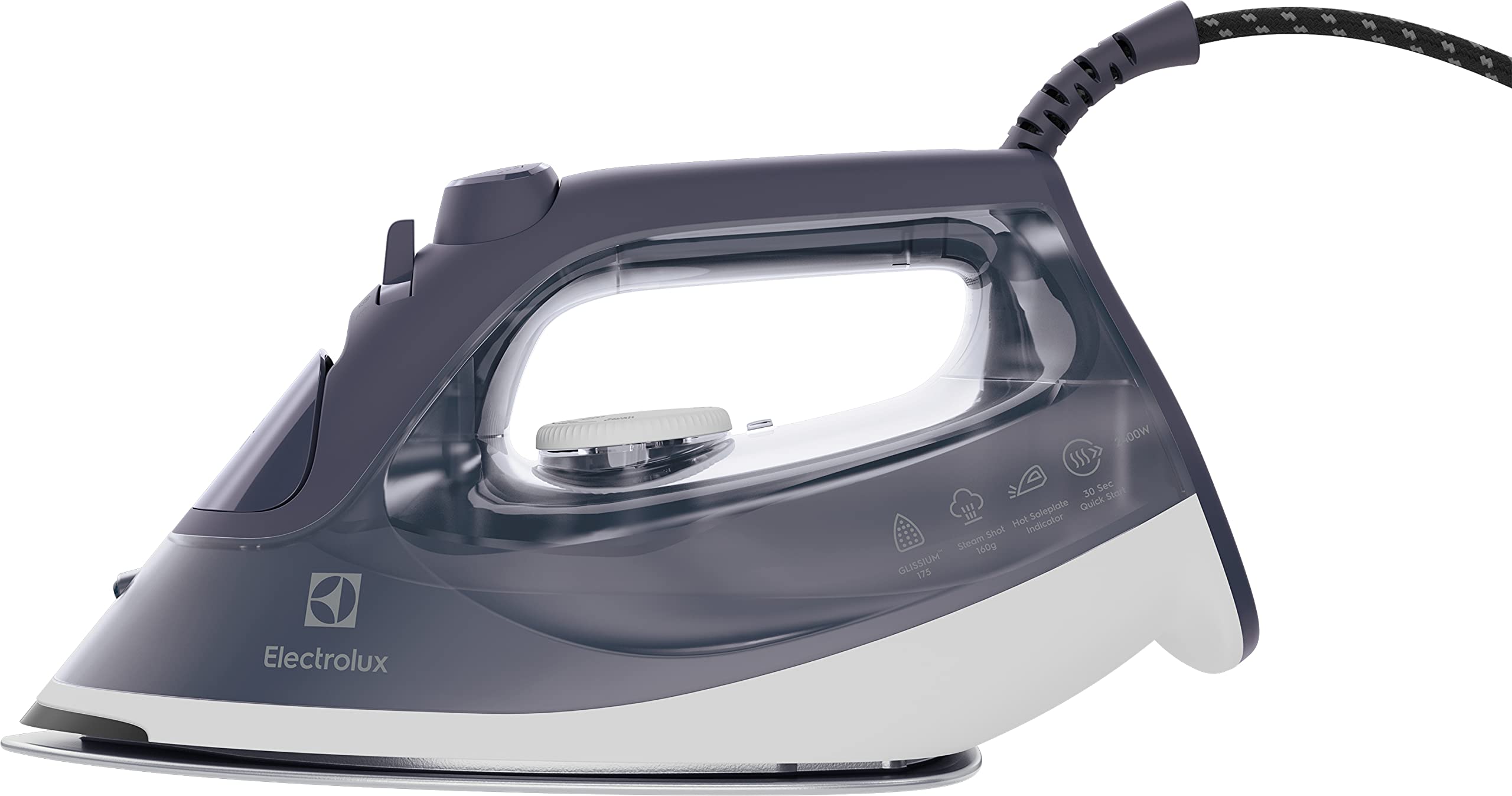 Electrolux Plancha Refine 600 E6SI1-2MN, Plancha a vapor con suela GLISSIUM 175 resistente a los arañazos, autolimpiante con FlushClean, antigoteo, Misty Navy