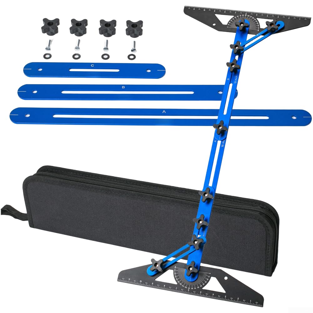 Medidor de escalera, herramienta de medición de escalera plegable de