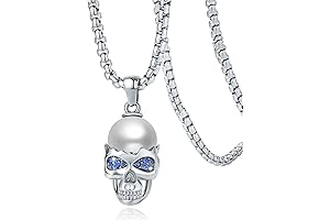 Gothic Skeleton Hand Pendant Necklace for Women and Men