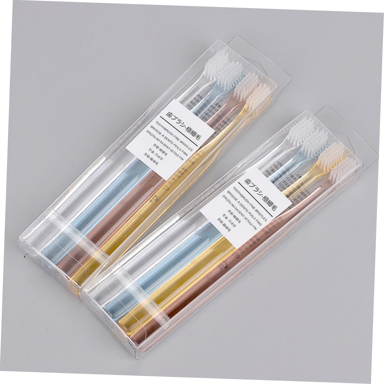 FRCOLOR pezzi spazzolino da denti per adulti, igiene orale, morbido spazzolino da denti per adulti, spazzolino a carbone, con setole morbide, spazzolini da viaggio, setole, spazzolini da denti,