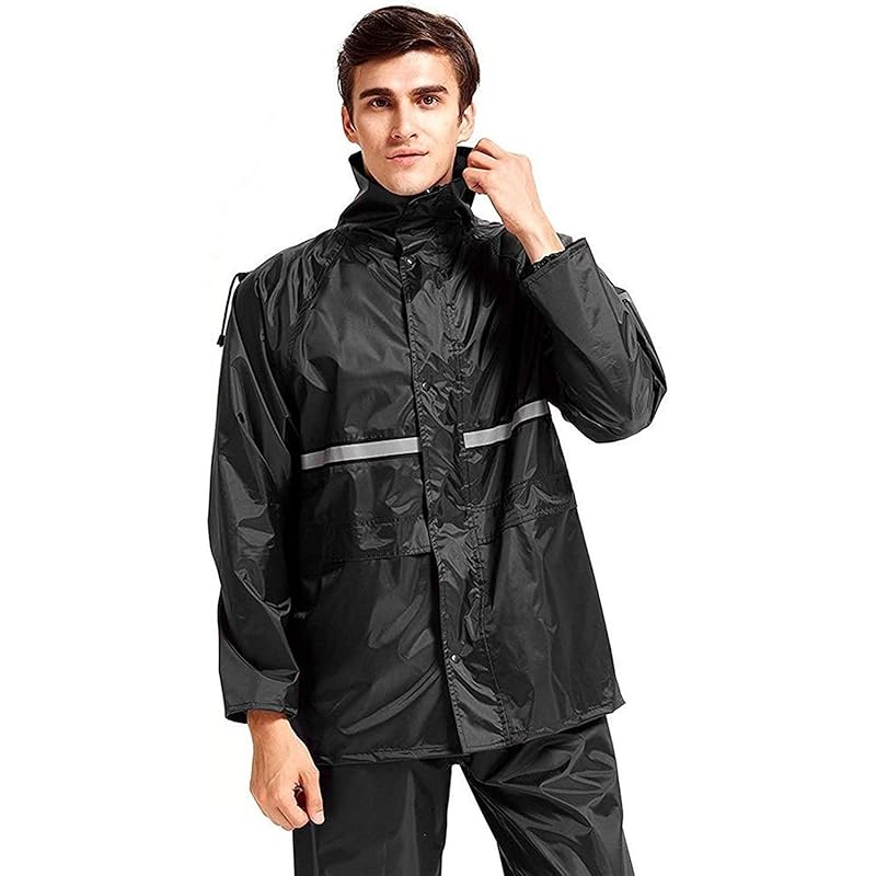 メンズ レトロマッチラベル 北欧デザイン 鳥 レインウェア上下セットレインスーツ レインコートaosovs 19年モデル発売 通湿性 着脱式合羽 二重構造帽子 雨具 通気裏メッシュ 耐久性 快適 自転車 バイク 通学 通勤に対応 アウトドア 男女兼用 防水 撥水収納袋付き 5