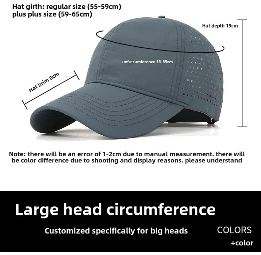 Cappellini da baseball da uomo di grandi dimensioni per grandi teste all'aperto Sport Cap maglia leggera traspirante oversize Trucker Cap