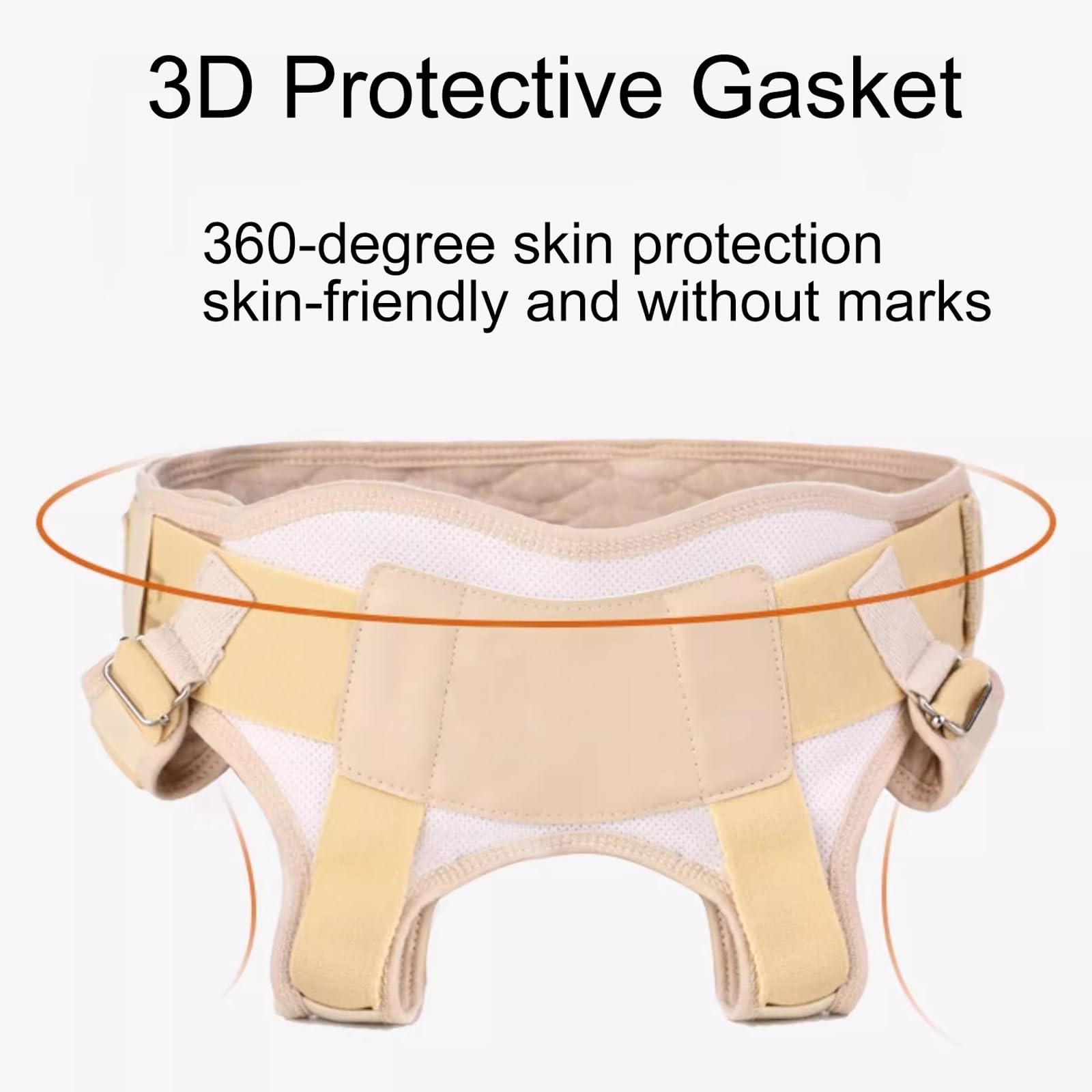 Cinturon Hernia Inguinal para Hombres y Mujeres con 4 Almohadillas de Compresión y Braguero Ajustable y Extraíble para Aliviar el Dolor y La Recuperación