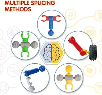 STEM Building Toys for 4-5-6-7 Year Old Boys, Building Blocks Stem Kits for Kids Toys Age 4-8 Year Old Boy Girl Creative DIY Activities Games Birthday Gifts Presents for 5 6 7 4 3 Year Olds Boys Child