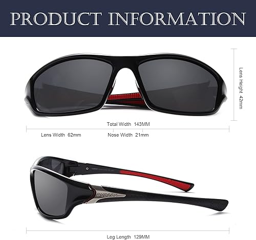 Miniatura 2 de SKYWAY deportes gafas de sol con lente polarizada para hombres mujeres Ciclismo conducción Pesca UV400 Protección, Polarizado