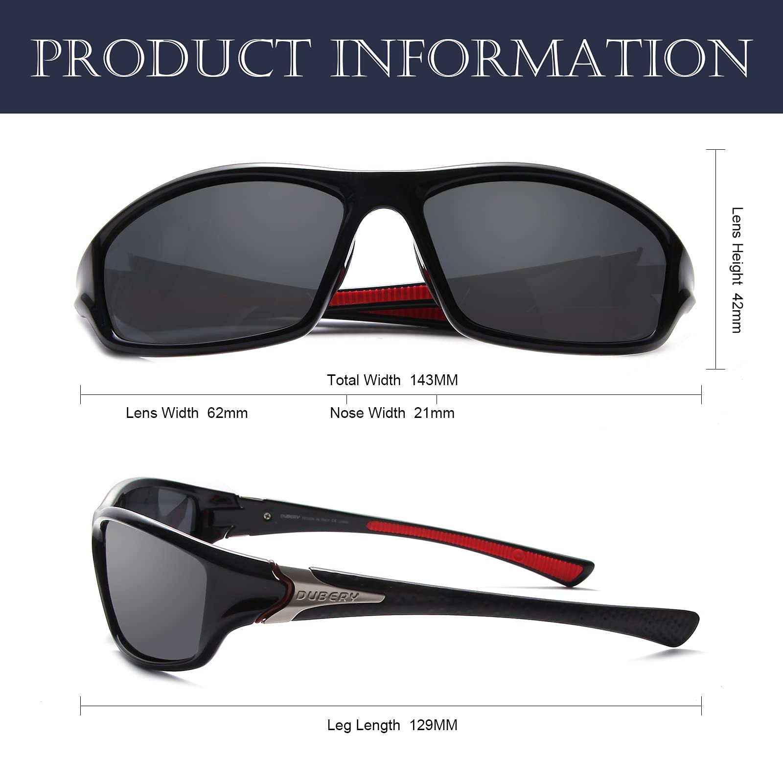 SKYWAY Cycling Sunglasses, Polarized Outdoor Sports Glasses UV400 protection for men women cycling driving fishing outdoor sports sun glasses, clear, light, comfortable (black&silver/black)