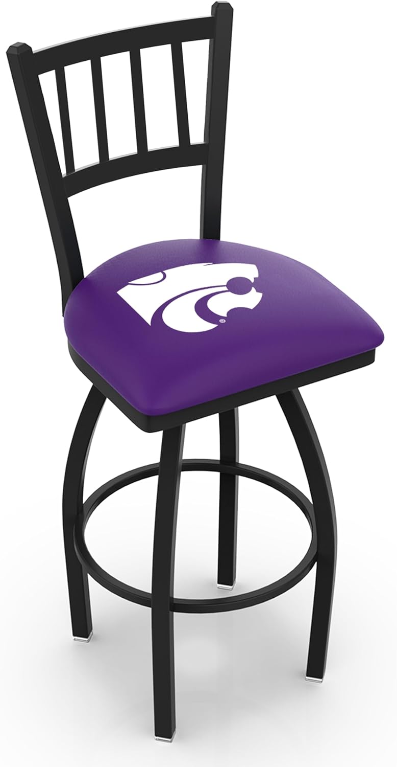 L018 Kansas State 30" Swivel Bar Stool with Black Wrinkle Finish