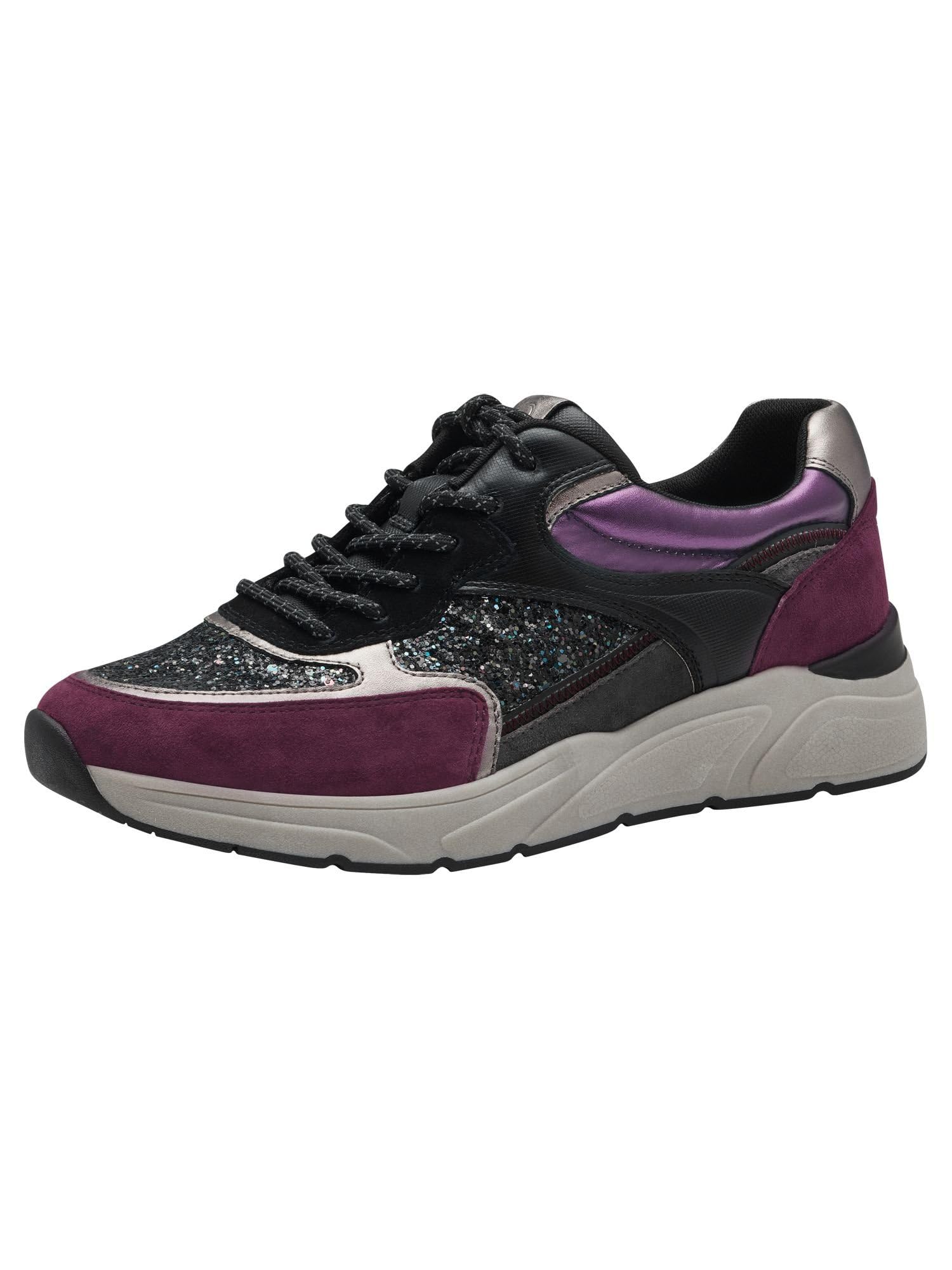 Tamaris Trainers White, Purple Combined, 3.5 UK