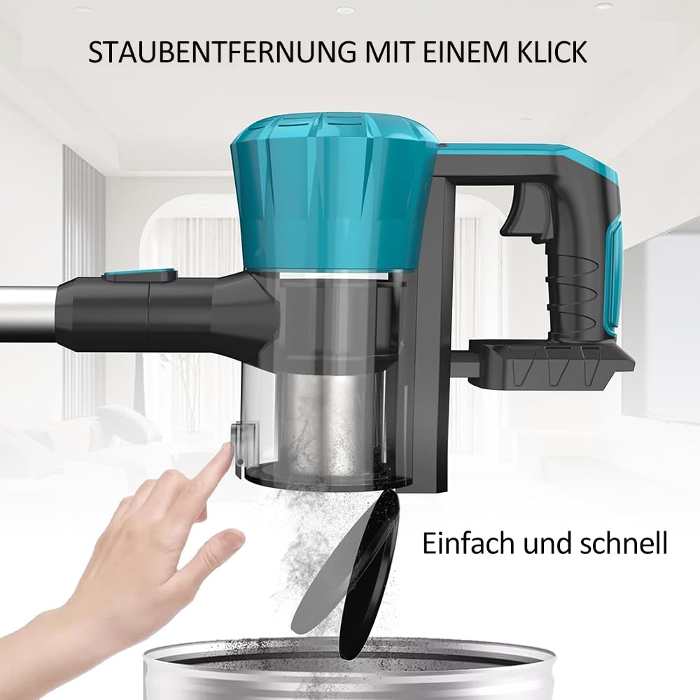 Akku Staubsauger mit Tierhaardüse, für Makita 18V 2X 5.5AH Akku,3-in-1 Kabelloser Akkustaubsauger, 0.6L Staubbehälter,Smart Display,für Tierhaare, Teppich, Hartboden