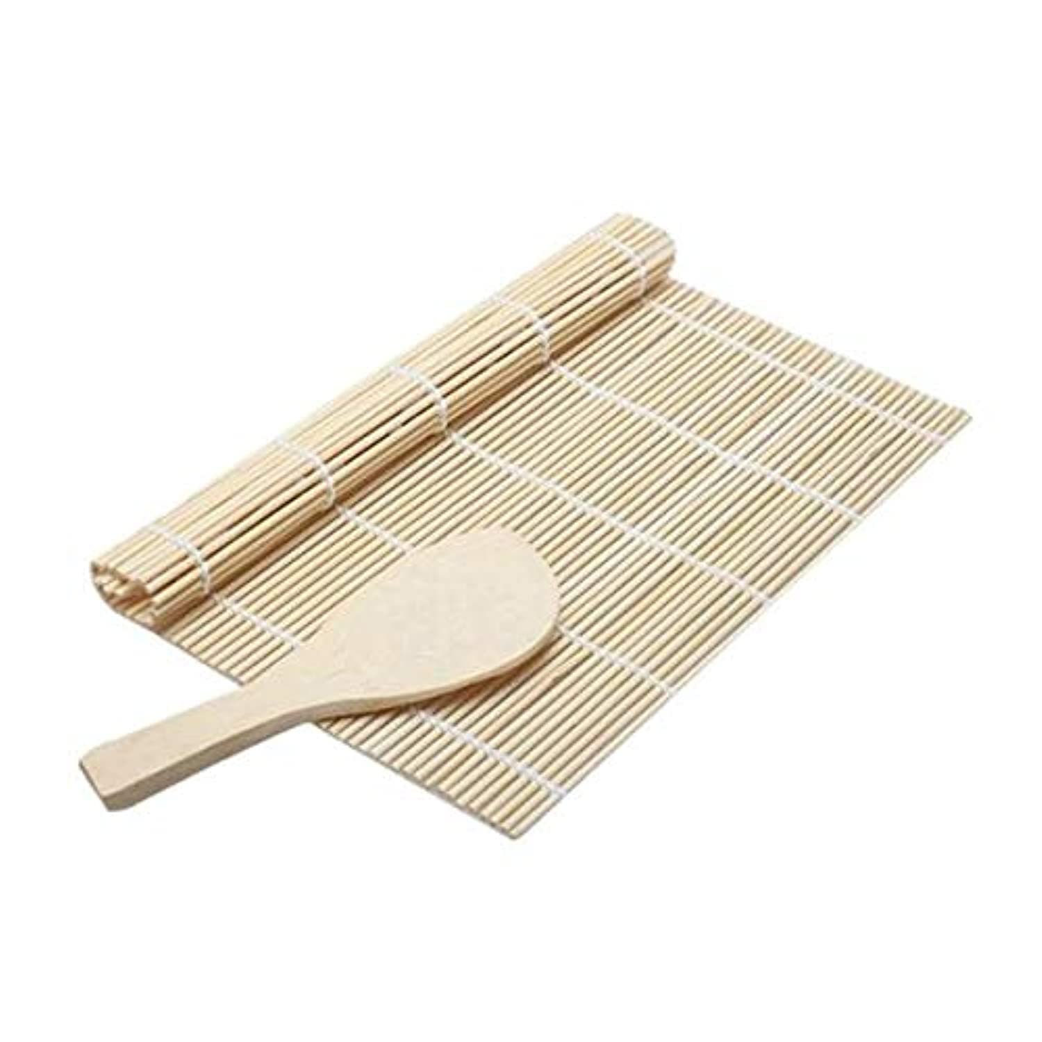 Simple wind sushi bamboo pad roller pad and wooden spoon production of rice tools, Japanese cuisine configuration