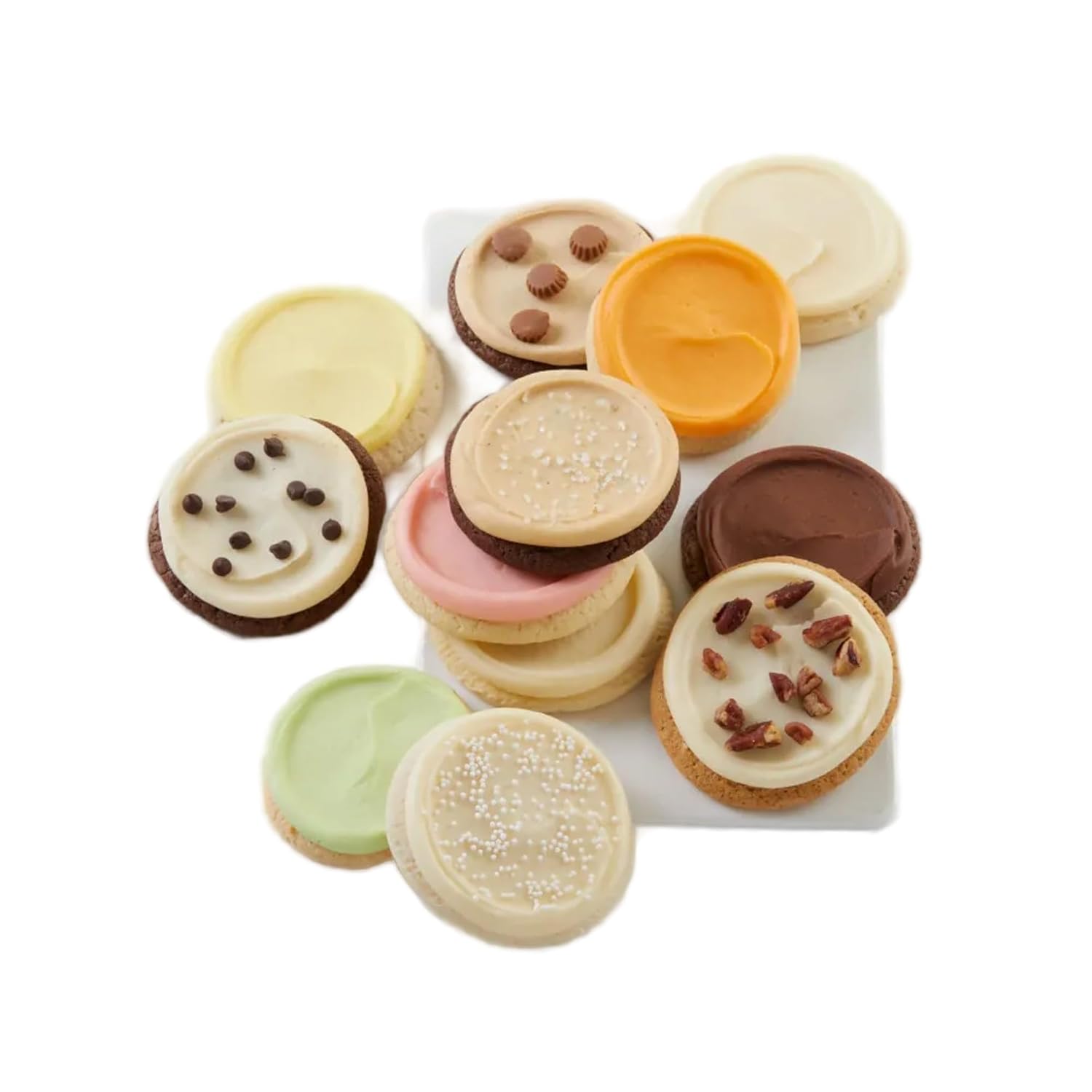 Cheryl's Cookies® Buttercream Cookies Assortment, with 12 Gourmet Buttercream Frosted Cookies in a Variety of Flavors, Individually Wrapped, Ideal for Gifting or as a Personal Treat