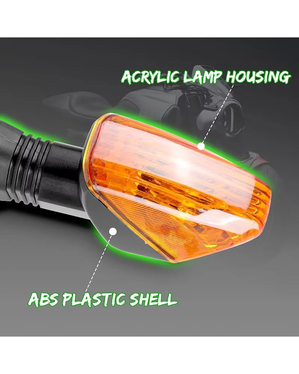 intermitentes moto homologados Para ZX-6R ZX-10R ZX-10RR 1000 650R Z750 Z1000 Intermitentes Motocicleta intermitentes moto