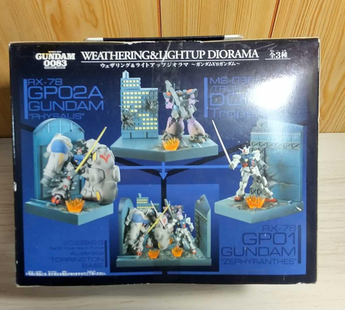 ウェザリング＆ライトアップジオラマ 3体セット BANPRESTO (バンプレスト) ガンプラ ウェザリング＆ライトアップ