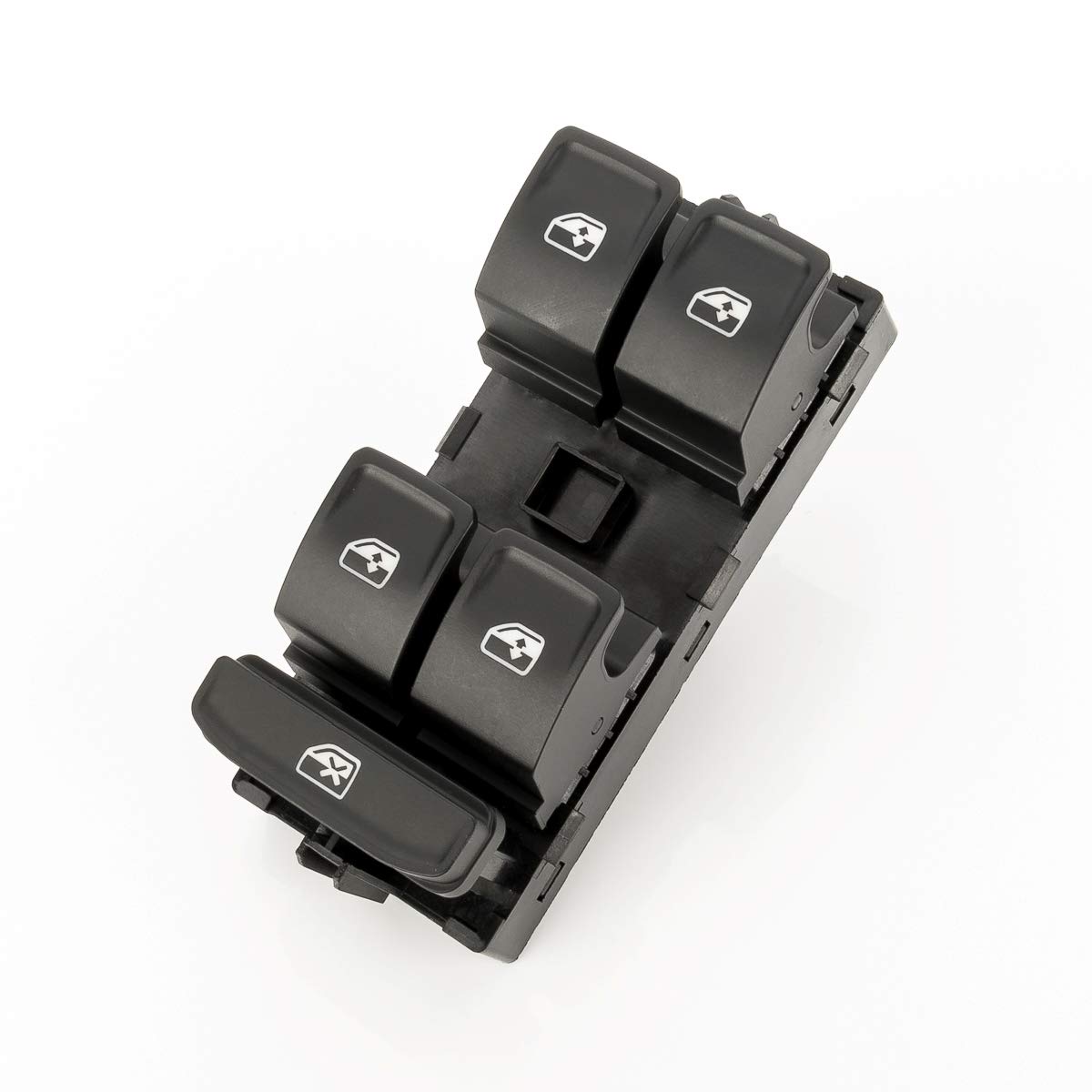 LST Fensterheber Schalter links schwarz kompatibel mit Cupra Ateca Formentor Leon Terramar Seat Skoda Elroq Enyaq Fabia Kamiq Karoq Kodiaq Octavia Scala Superb VW Arteon Golf Passat Polo Tayron Touran