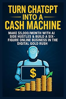 Turn ChatGPT into a Cash Machine Make $5,000/Month with AI Side Hustles & Build a Six-Figure Online Business in the Digital Gold Rush