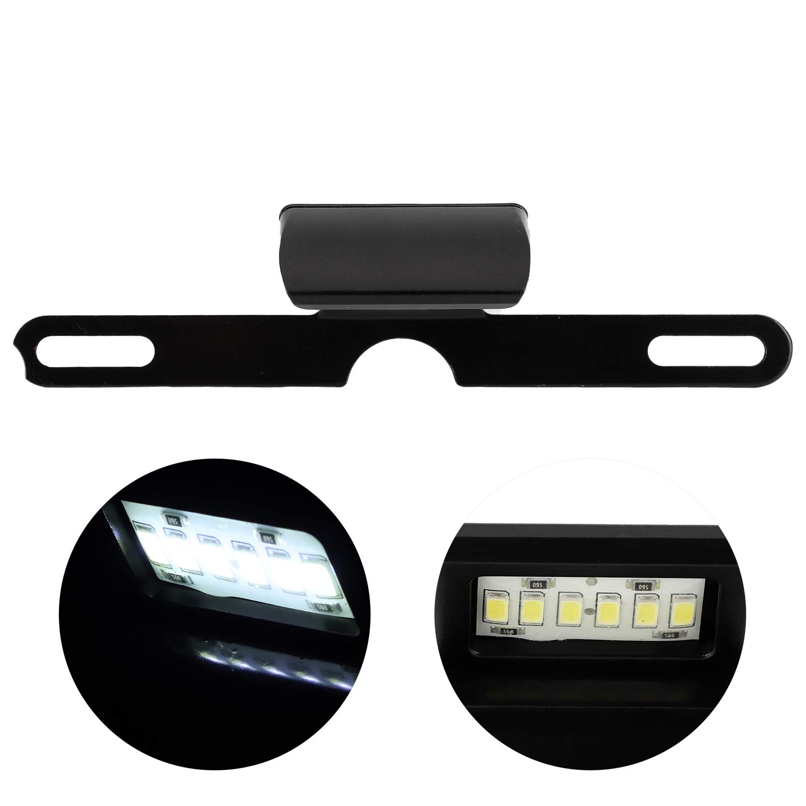 Éclairage Plaque Moto LED Antirouille - Feu Arrière, Alliage Aluminium, Haute Visibilité