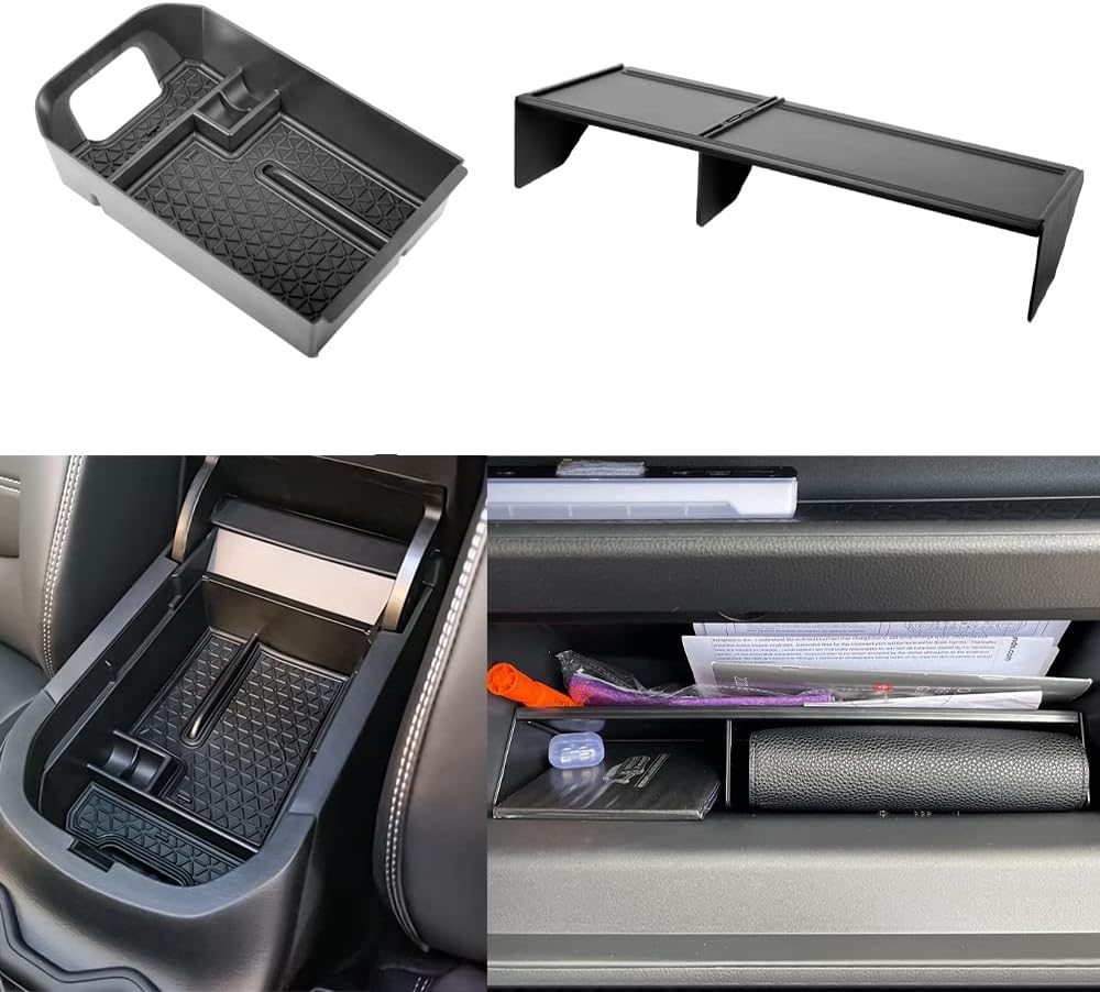 Center Console and Glove Box Organizer Compatible with RAV4 2019 2020 2021 2022 2023 2024 Insert Tray Accessories, Armrest Secondary Storage