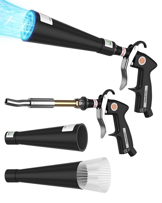 Pistola de Ar para Limpeza e Detalhamento Automotivo SICOPRO SK51860 com 2 Bicos e Conectores