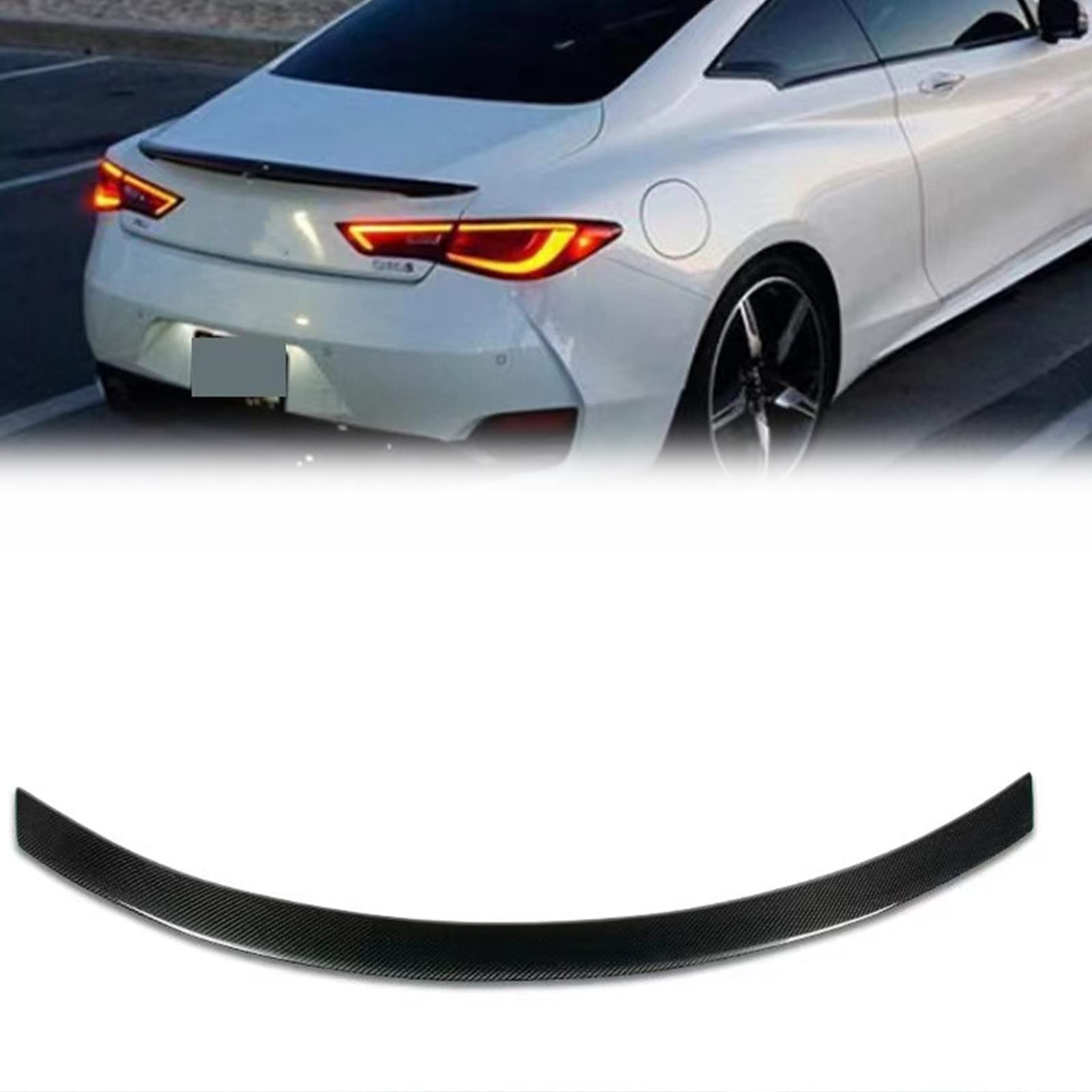 Aileron de coffre Infiniti Q60 pour corriger l'appui arrière et stabiliser votre coupé sport