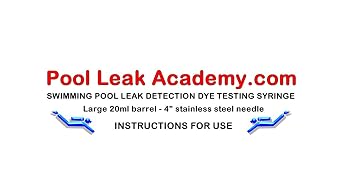 Swimming Pool Leak Detection DYE Tester Syringe