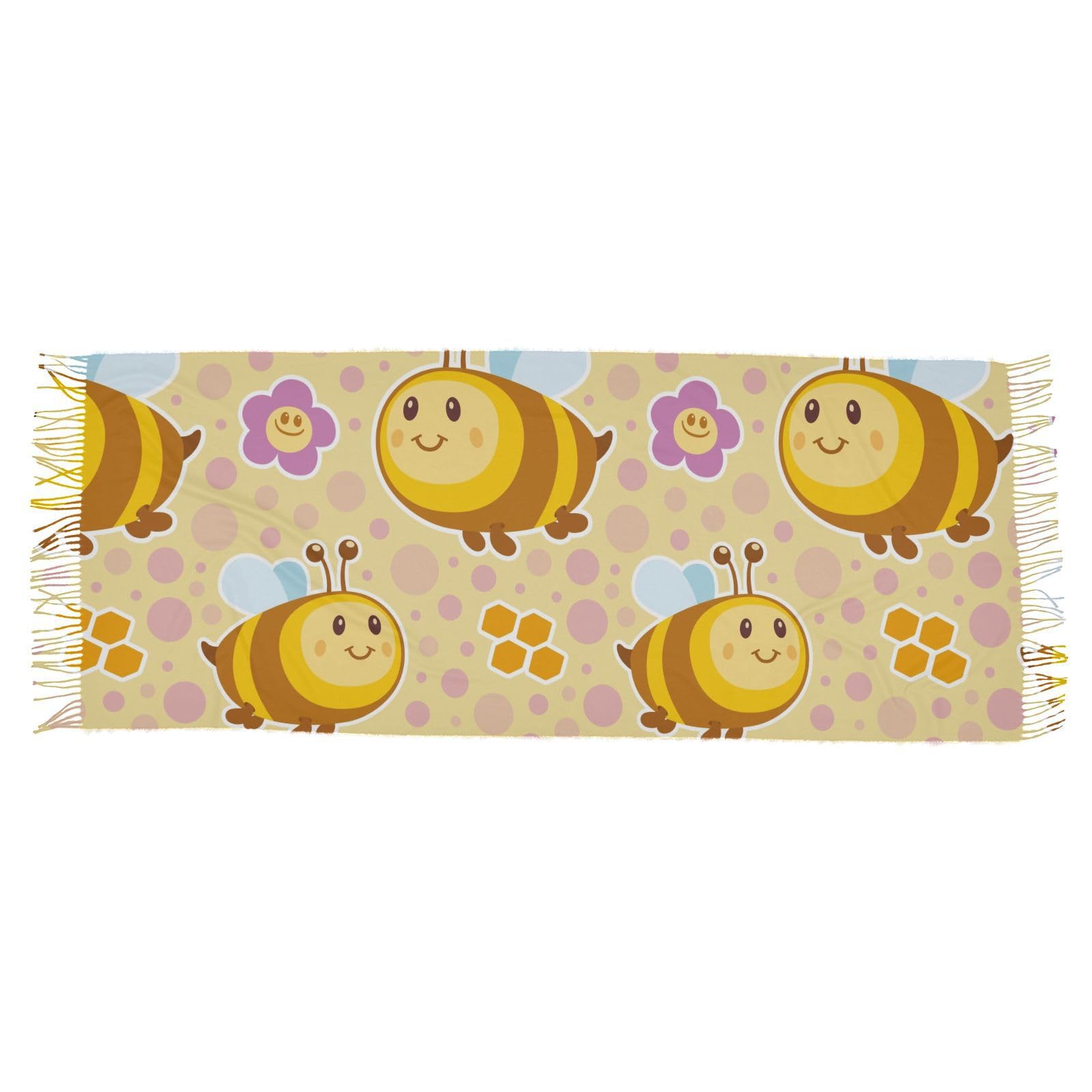 Colorful Fish Texture Womens Scarves and Wraps with Cashmere Feel Wedding Shawl