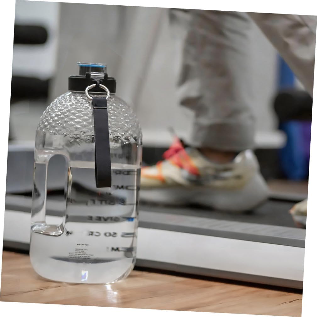 Beaupretty Large Capacity Drinking Kettle 3.7l Portable Water Bottle Fitness Water Container Outdoor Sports Hydration Bottle with Motivational Text