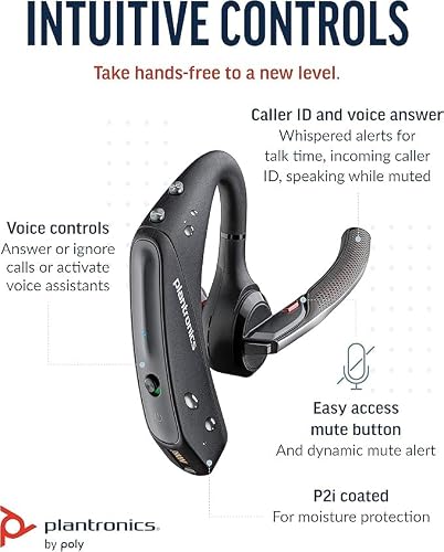 Miniatura 4 de Plantronics Voyager 5200uc Wireless Headset Charging Cradle Poly , Auricular Bluetooth De Un Solo Oído Mono Con Micrófono Con Cancelación De Ruido - Se Conecta Al Móvil Mac Pc Mediante Bluetooth