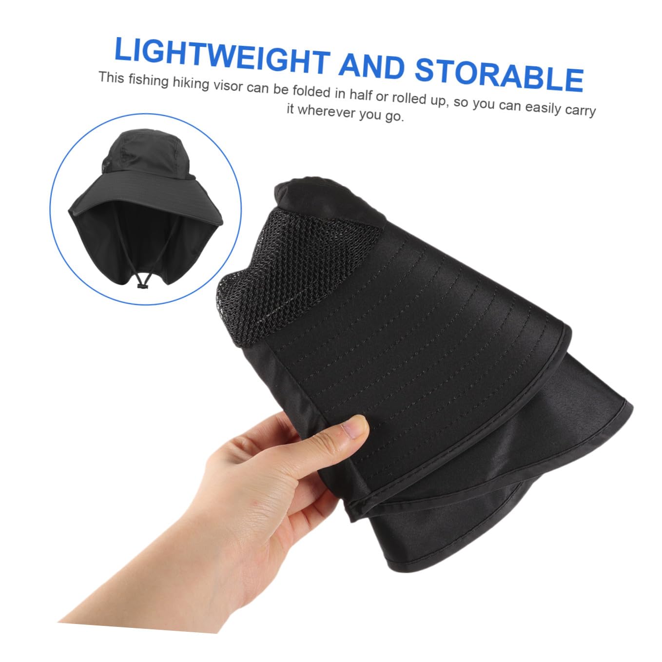 ifundom Faltbarer Sonnenschutz Hut für Uv Schutz Krempe für Strand Camping und Outdoor Aktivitäten Verstaubar jeder Anpassbares Design für Optimalen