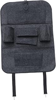CIYODO Assentos De Carro Encosto De Carro Proteger Organizador De Assento De Carro Organizador De Assento De Carro Cinza Escuro Saco De Armazenamento Multifuncional Organizador De