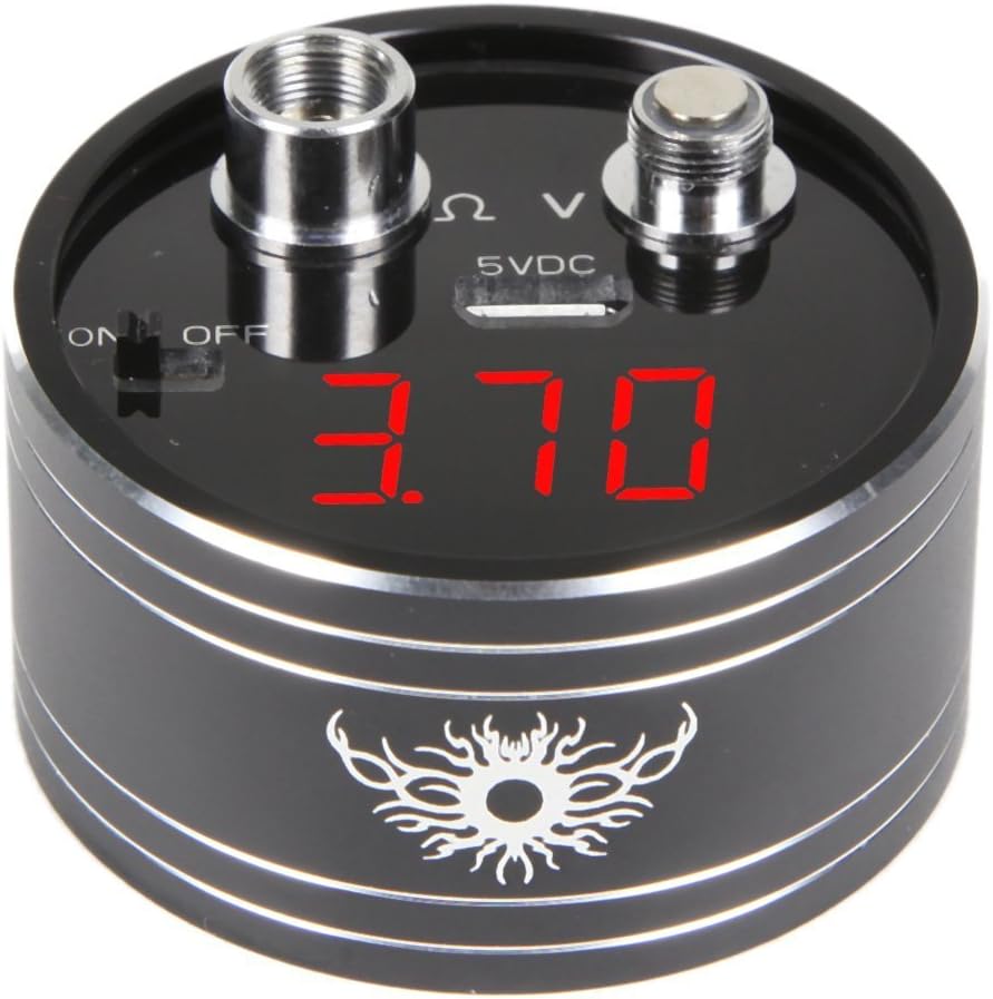 Digital Voltmeter Ohmmeter Ohm Volt Meter Multimeter Low Resistance Reader Rechargeable Small DC 0-12V 0-20¦¸ Voltage Battery Testing Gauge 3-Digital Red LED Display