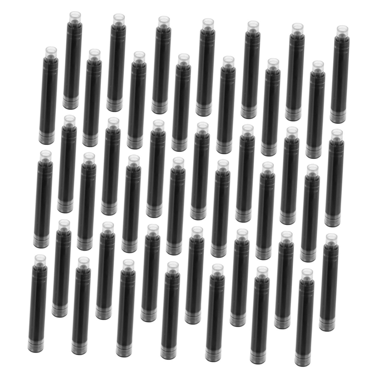 200 Pezzi Refill Inchiostro per Penne Stilografiche Nere Ricariche Pratiche e Compatibili per Uso Ufficio e Scuola