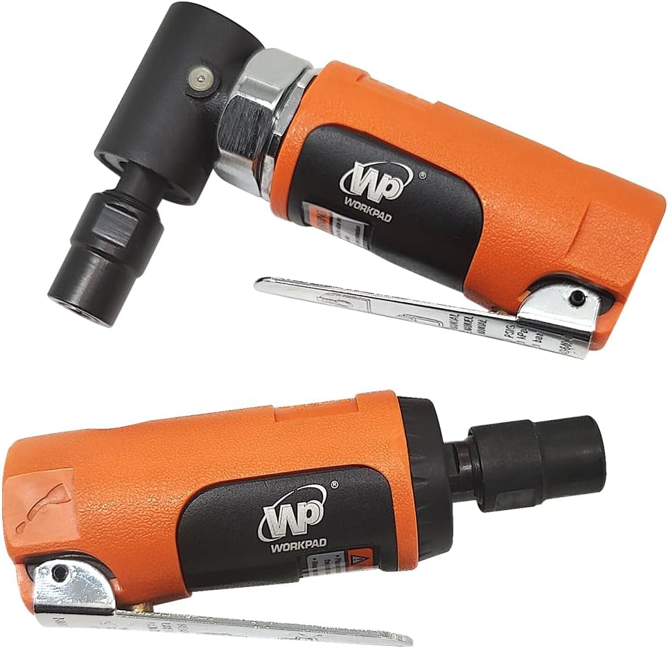 WP WORKPAD Air Die Grinder Set, Straight/Angled Air Die