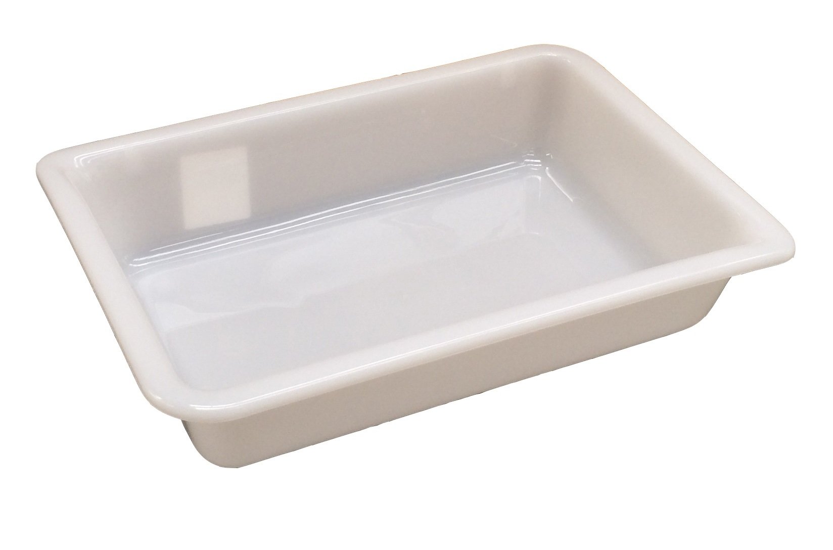Denox 2 Litre (L 300 x W 210 x H 65mm) - White Shallow Nesting Food Grade Storage Tray Commercial Display Box (1)