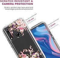 Vista 2 de Funda para Y9 Prime 2019/Honor 9X/P Smart Z con protector de pantalla de vidrio templado, cuerpo completo transparente con protección de diseño