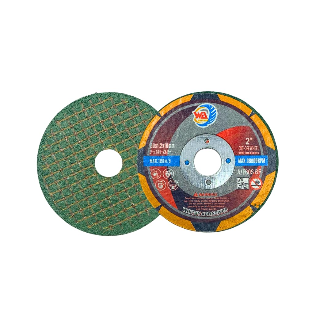 WA 20PACK - 2"x 0.045"x3/8" Thin Cutting Wheels Metal and Stainless Steel Cut Off Discs for Die Grinders or Mini Benchtop Chop Saws, 2-Inch x 1/25" x 3/8"